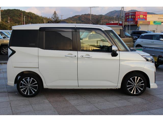 ルーミー カスタムＧ－Ｔ　禁煙車　９インチディスプレイオーディオ　パノラマカメラ　フルセグＴＶ　Ｂｌｕｅｔｏｏｔｈ　両側自動ドア　電動パーキングブレーキ　ＬＥＤヘッドライト＆フォグランプ　ＥＴＣ車載器　革巻きステアリング（11枚目）