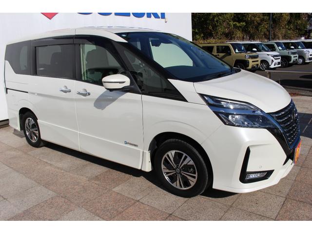 セレナ e-パワー ハイウェイスターV 禁煙車 プロパイロット パイオニア9インチナビ&フリップダウンモニター アラウンドビューモニター エマージェンシーブレーキ インテリジェントルームミラー 両側自動ドア 電動パーキングブレーキ 7人(12枚目)