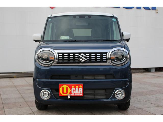 ワゴンＲスマイル ハイブリッドＸ　禁煙車　クルーズコントロール　純正９インチナビ　全方位カメラ　ＣＤ　ＤＶＤ　フルセグＴＶ　Ｂｌｕｅｔｏｏｔｈ　ＬＥＤヘッドライト　両側パワースライドドア　ヘッドアップディスプレイ　インディゴブルーＩＩ（2枚目）