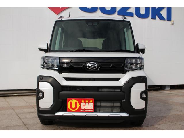 タント ファンクロス　禁煙車　届け出済未使用車　９ディスプレイオーディオ　パノラマカメラ　衝突被害軽減ブレーキ　両側自動ドア　撥水加工シート　前席左右シートヒーター　ロールサンシェイド＆シートバックテーブル　ＬＥＤライト（2枚目）