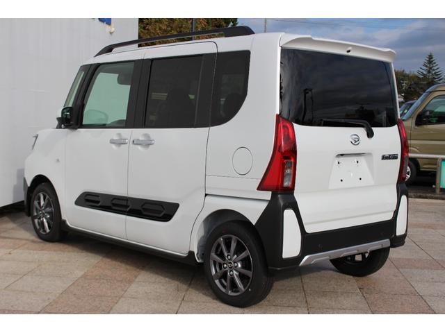 タント ファンクロス　禁煙車　届け出済未使用車　９ディスプレイオーディオ　パノラマカメラ　衝突被害軽減ブレーキ　両側自動ドア　撥水加工シート　前席左右シートヒーター　ロールサンシェイド＆シートバックテーブル　ＬＥＤライト（8枚目）