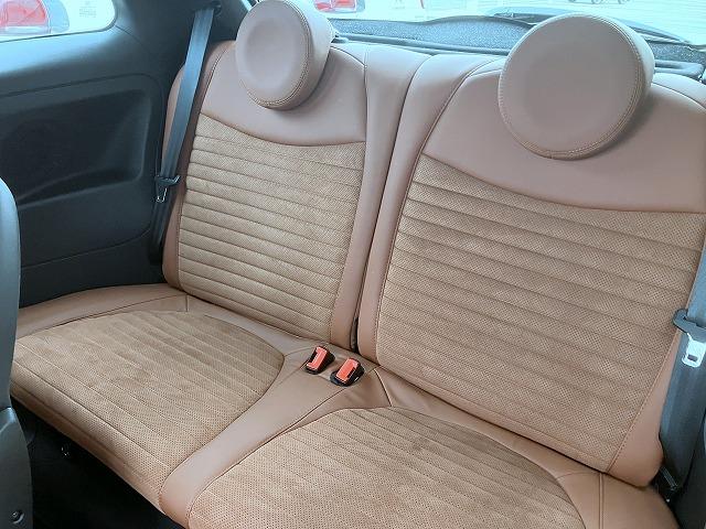 アバルト595 コンペティツィオーネ ABARTロゴ入Sabalt製革&アルカンターラコンビシート アルカンターラ貼メーターフード ツインデュアルマフラー Bremboレッドブレーキキャリパー KONI製FSDショックアブソーバー(14枚目)