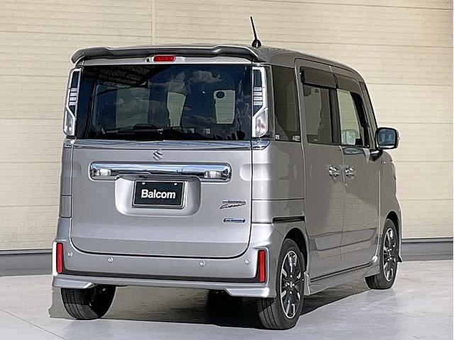 スペーシアカスタム ハイブリッドXSターボ セーフティサポート デュアルセンサーブレーキサポート 誤発進抑制機能 車線逸脱警報 ふらつき警報 先行車発進お知らせ機能 ハイビームアシスト ACC リアパーキングセンサー 後方誤発進抑制機能(3枚目)