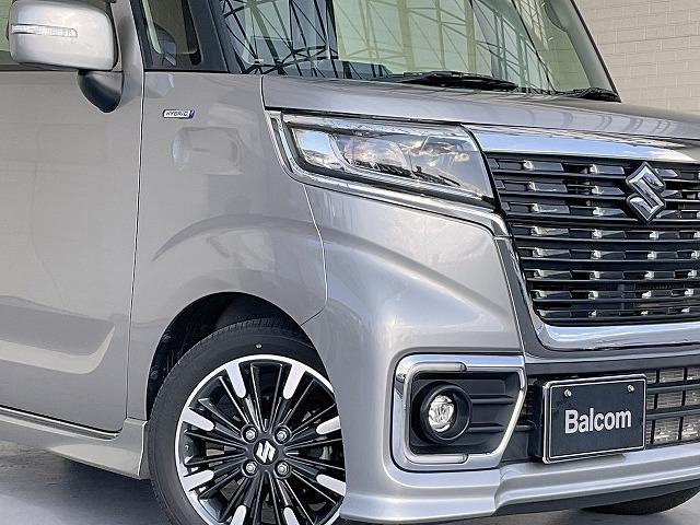 スペーシアカスタム ハイブリッドXSターボ セーフティサポート デュアルセンサーブレーキサポート 誤発進抑制機能 車線逸脱警報 ふらつき警報 先行車発進お知らせ機能 ハイビームアシスト ACC リアパーキングセンサー 後方誤発進抑制機能(23枚目)