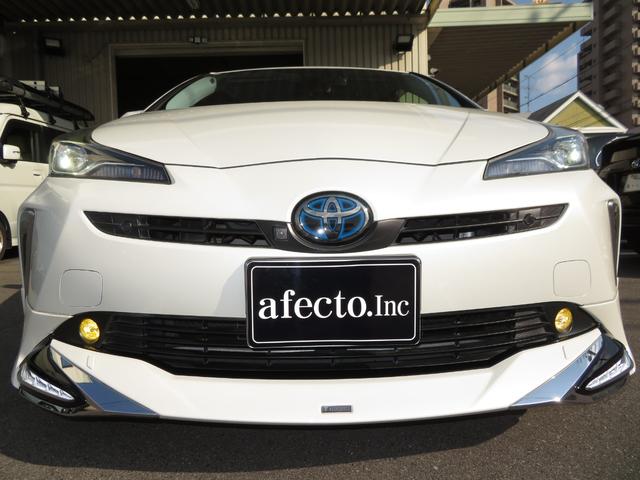 プリウス Sツーリングセレクション 純正9型SDナビ フルセグTV DVDビデオ CD録音 Bluetooth パノラミックビューモニター 合成皮革シート モデリスタアイコニックエアロ 外19インチアルミ セーフティセンス ドラレコ(20枚目)