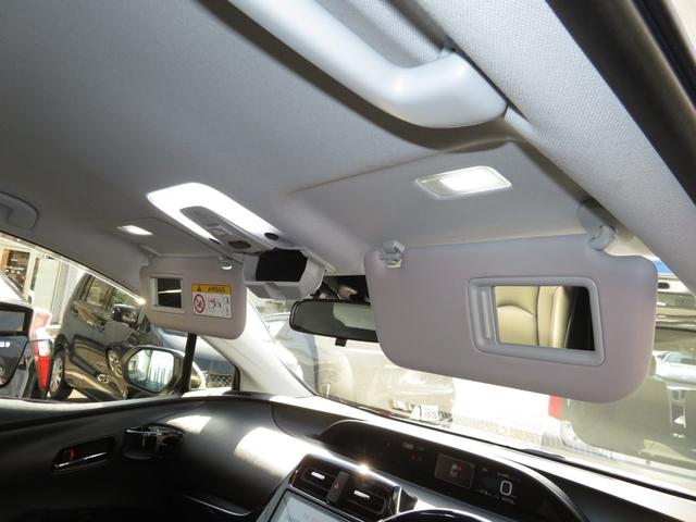 プリウス Sツーリングセレクション 純正9型SDナビ フルセグTV DVDビデオ CD録音 Bluetooth パノラミックビューモニター 合成皮革シート モデリスタアイコニックエアロ 外19インチアルミ セーフティセンス ドラレコ(56枚目)