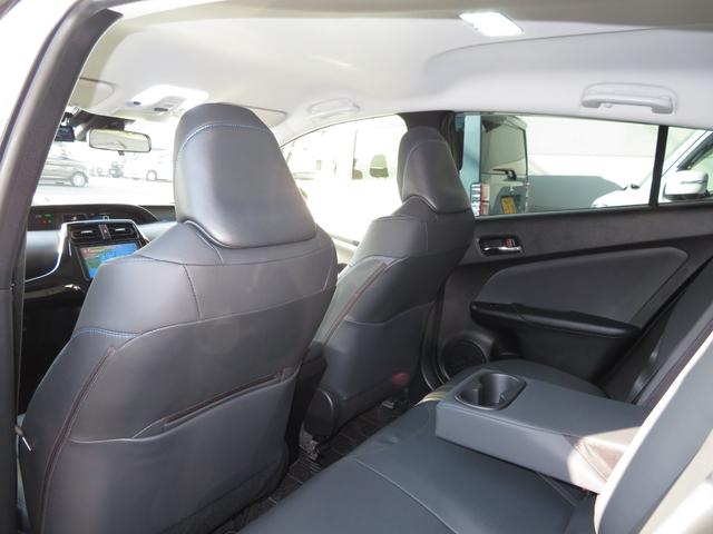 プリウス Sツーリングセレクション 純正9型SDナビ フルセグTV DVDビデオ CD録音 Bluetooth パノラミックビューモニター 合成皮革シート モデリスタアイコニックエアロ 外19インチアルミ セーフティセンス ドラレコ(74枚目)