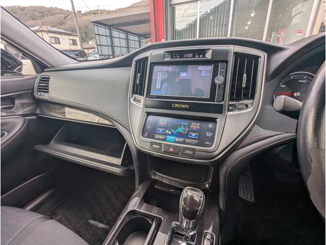 クラウンハイブリッド アスリート　禁煙車＼純正ナビ＼フルセグ＼Ｂｌｕｅｔｏｏｔｈ＼バックカメラ＼プッシュスタート＼スマートキー＼オートライト＼ＥＴＣ車載器＼ドライブレコーダー＼純正アルミ＼１年保証（3枚目）