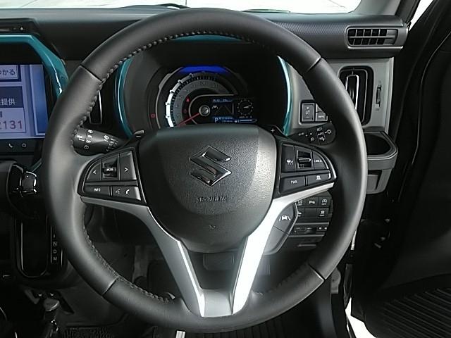 ハスラー ハイブリッドXターボ 禁煙ワンオーナー フルセグ付ナビ 15アルミホイール アイドリングストップ スタッドレスタイヤホイルセット積込 アラウンドビューモニター サイドエアバッグ 衝突被害軽減システム ETC バックカメラ(8枚目)