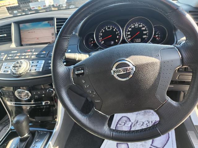 フーガ 250GT ETC ナビ オートライト HID AT 電動格納ミラー 盗難防止システム CD ミュージックプレイヤー接続可 衝突安全ボディ ABS ESC エアコン パワーステアリング パワーウィンドウ(3枚目)