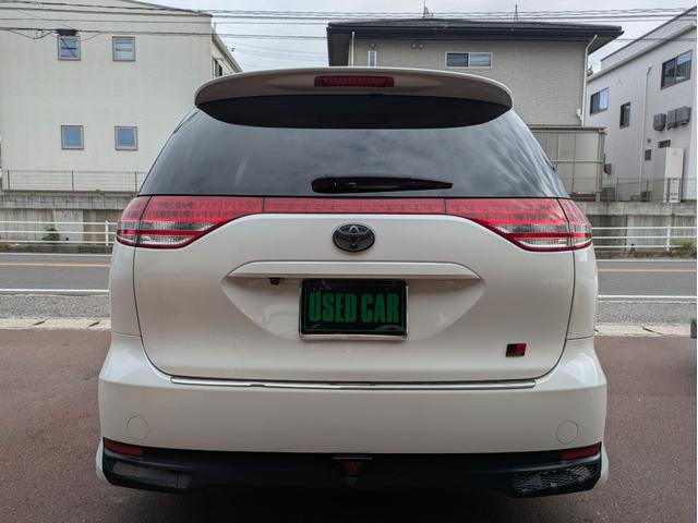 エスティマ 2.4アエラス Gエディション エアロ/車高調/9インチブルートゥース対応ナビ/Bカメラ/リアモニター/ETC/WORK20AW/左右電動ドア/レザー調シートカバー/モデリスタマフラー(4枚目)