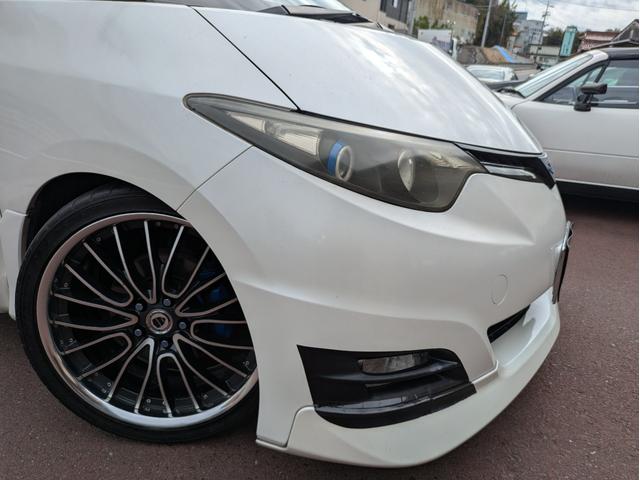 エスティマ 2.4アエラス Gエディション エアロ/車高調/9インチブルートゥース対応ナビ/Bカメラ/リアモニター/ETC/WORK20AW/左右電動ドア/レザー調シートカバー/モデリスタマフラー(16枚目)