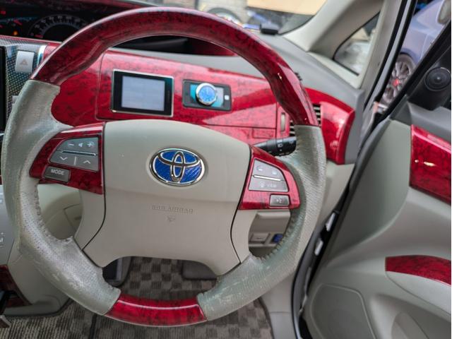 エスティマ 2.4アエラス Gエディション エアロ/車高調/9インチブルートゥース対応ナビ/Bカメラ/リアモニター/ETC/WORK20AW/左右電動ドア/レザー調シートカバー/モデリスタマフラー(19枚目)