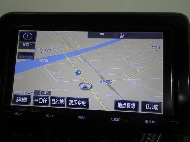 Ｃ－ＨＲ Ｇ　フルセグ　メモリーナビ　ＤＶＤ再生　バックカメラ　衝突被害軽減システム　オートマチックハイビーム　クルーズコントロール　ＥＴＣ　ドラレコ　スマートキー　ＬＥＤヘッドランプ　純正アルミ　スペアタイヤ（10枚目）