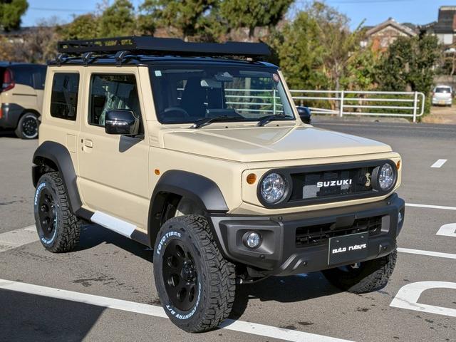 ジムニーシエラ JC 登録済未使用車 新型 5型 改良モデル リフトUP スズスポグリル ルーフキャリア Raomone2ホイール TOYOオープンカントリーRTタイヤ ホワイトレター ディスプレイオーディオ バックカメラ(5枚目)