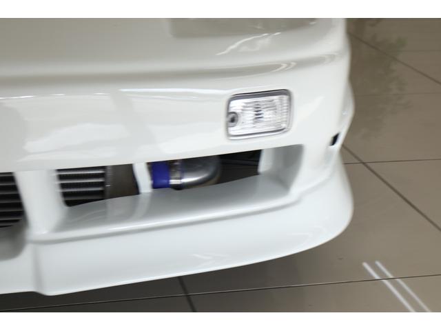 タイプX 車高調 WORK18インチアルミ 前置きインタークーラー APEXエアクリーナー HKSマフラー アルミラジエーター ブリスターフェンダー フルエアロ(22枚目)