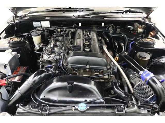 シルビア サンルーフ AT→MT要公認 ターボE/G載せ替え角目ライト 前置きインタークーラー サードエアクリ オーバーフェンダー 18インチアルミ 車高調 社外マフラー(7枚目)