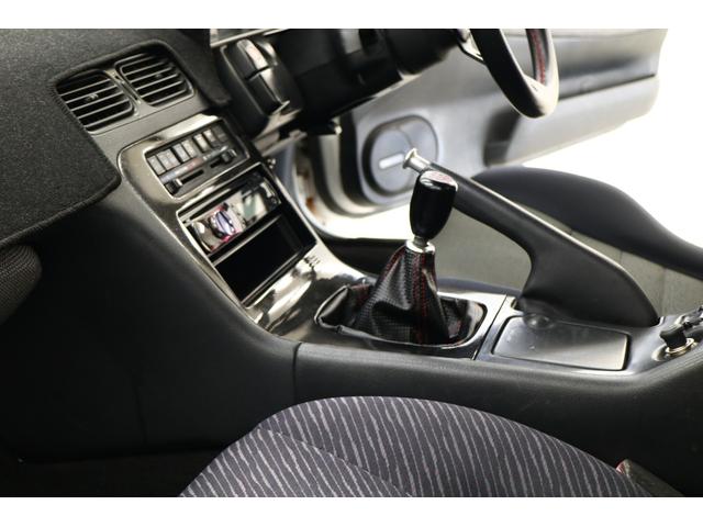 シルビア サンルーフ AT→MT要公認 ターボE/G載せ替え角目ライト 前置きインタークーラー サードエアクリ オーバーフェンダー 18インチアルミ 車高調 社外マフラー(10枚目)