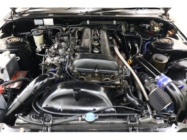 シルビア サンルーフ AT→MT要公認 ターボE/G載せ替え角目ライト 前置きインタークーラー サードエアクリ オーバーフェンダー 18インチアルミ 車高調 社外マフラー(17枚目)