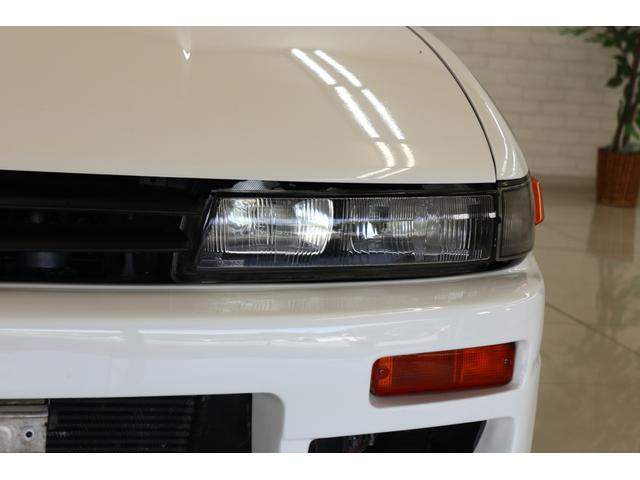 シルビア サンルーフ AT→MT要公認 ターボE/G載せ替え角目ライト 前置きインタークーラー サードエアクリ オーバーフェンダー 18インチアルミ 車高調 社外マフラー(20枚目)