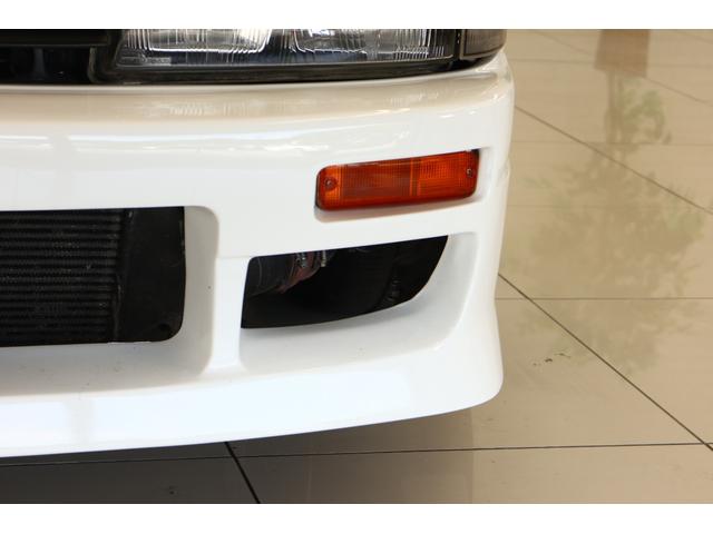 シルビア サンルーフ AT→MT要公認 ターボE/G載せ替え角目ライト 前置きインタークーラー サードエアクリ オーバーフェンダー 18インチアルミ 車高調 社外マフラー(22枚目)