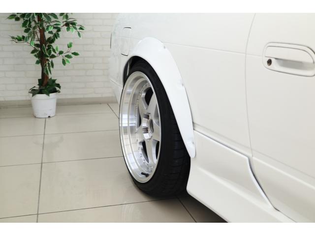 シルビア サンルーフ AT→MT要公認 ターボE/G載せ替え角目ライト 前置きインタークーラー サードエアクリ オーバーフェンダー 18インチアルミ 車高調 社外マフラー(28枚目)