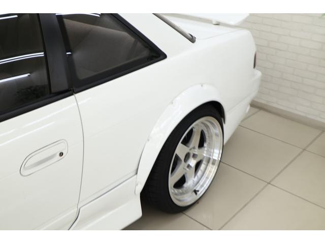 シルビア サンルーフ AT→MT要公認 ターボE/G載せ替え角目ライト 前置きインタークーラー サードエアクリ オーバーフェンダー 18インチアルミ 車高調 社外マフラー(32枚目)