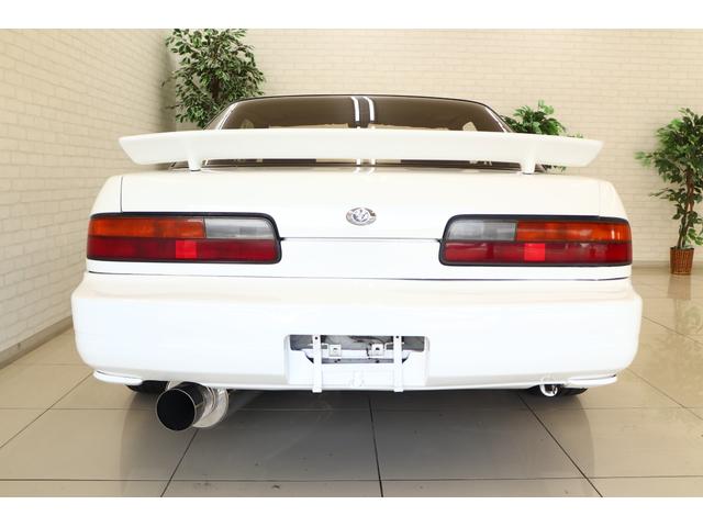 シルビア サンルーフ AT→MT要公認 ターボE/G載せ替え角目ライト 前置きインタークーラー サードエアクリ オーバーフェンダー 18インチアルミ 車高調 社外マフラー(33枚目)