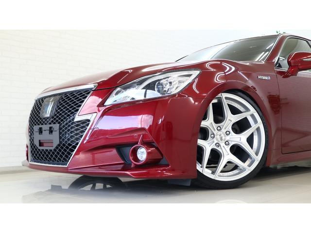 クラウンハイブリッド アスリートS サンルーフ 326POWER20インチアルミ 車高調 ナビ TV パワーシート オートクルーズ ETC 修復歴無(21枚目)