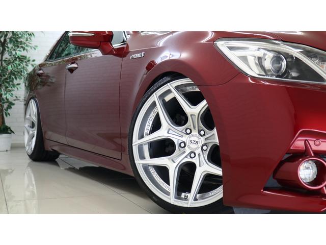 クラウンハイブリッド アスリートS サンルーフ 326POWER20インチアルミ 車高調 ナビ TV パワーシート オートクルーズ ETC 修復歴無(33枚目)