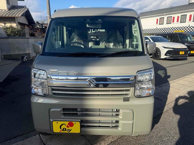 エブリイ ジョイン CVT 衝突被害軽減システム クリアランスソナー レーンアシスト 両側スライドドア スマートキー アイドリングストップ 電動格納ミラー シートヒーター LEDヘッドランプ 盗難防止システム(12枚目)