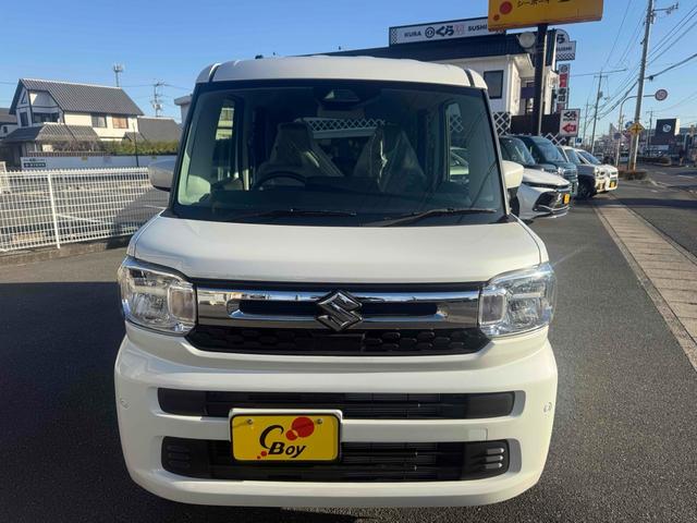 スペーシア ハイブリッドX 両側電動スライドドア クリアランスソナー 衝突被害軽減システム LEDヘッドランプ スマートキー アイドリングストップ 電動格納ミラー シートヒーター ベンチシート CVT 盗難防止システム(12枚目)