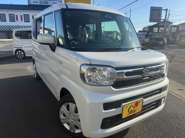 スペーシア ハイブリッドX 両側電動スライドドア クリアランスソナー 衝突被害軽減システム LEDヘッドランプ スマートキー アイドリングストップ 電動格納ミラー シートヒーター ベンチシート CVT 盗難防止システム(13枚目)