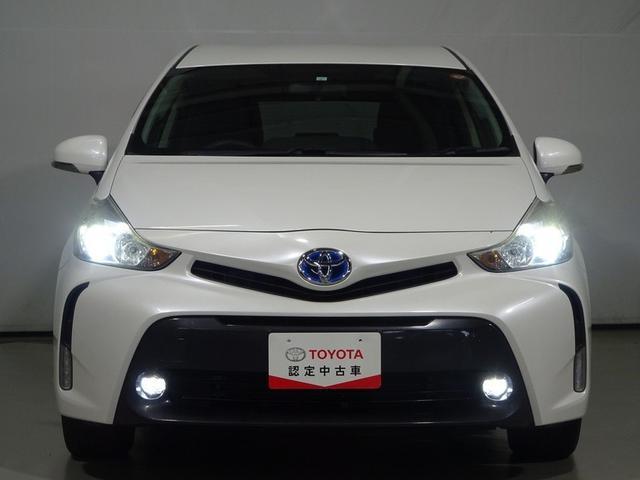 プリウスアルファ S Lセレクション フルセグ メモリーナビ DVD再生 プッシュスタート スマートキー オートエアコン アクセサリーソケット HIDヘッドライト フロントフォグランプ 社外アルミ ABS 横滑防止装置(5枚目)