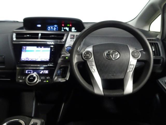 プリウスアルファ S Lセレクション フルセグ メモリーナビ DVD再生 プッシュスタート スマートキー オートエアコン アクセサリーソケット HIDヘッドライト フロントフォグランプ 社外アルミ ABS 横滑防止装置(7枚目)