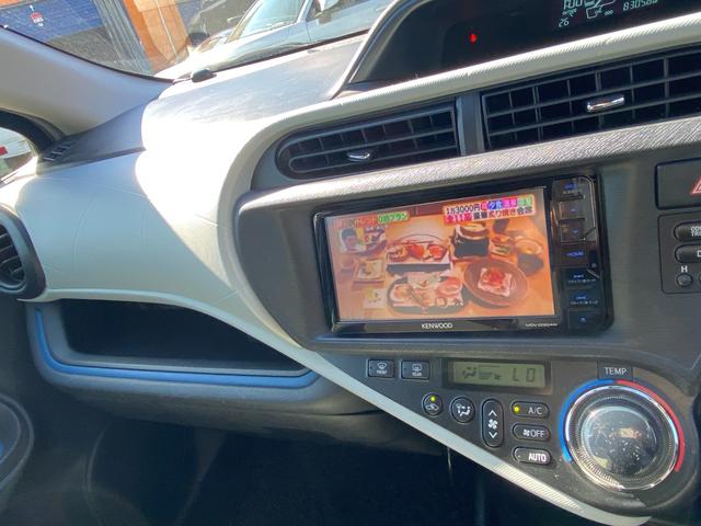 アクア S ナビドライブレコーダー ETC バックカメラ TV アルミホイール キーレスエントリー 衝突安全ボディ ABS ESC CD USB ミュージックプレイヤー接続可 社外ハンドル オートエアコン(6枚目)