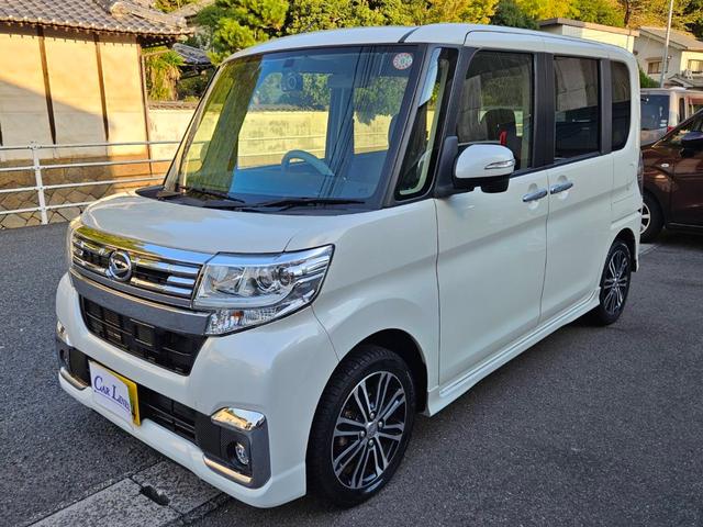タント カスタムＲＳ　中古車１年保証付　ターボ付　両側電動スライドドア　ワイドナビ　フルセグＴＶ　ＢＬＵＥＴＯＯＴＨ　ＣＤ　バックカメラ　前後ドラレコ付　キーフリー２本　ＬＥＤライト　フォグ　Ｔチェーン　車検Ｒ９年３月（5枚目）