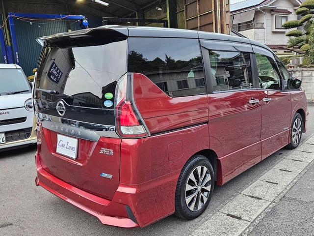 セレナ ハイウェイスター　２５ｔｈスペシャルセレクションＢ　中古車保証付　両側電動スライドドア　純正ナビ　フルセグ　全方位カメラ　バックカメラ　ドラレコ　ＥＴＣ　キーフリー　リアフリップダウンモニター　８人乗　ＬＥＤライト　ＢＬＵＥＴＯＯＴＨ　安全装置付（10枚目）