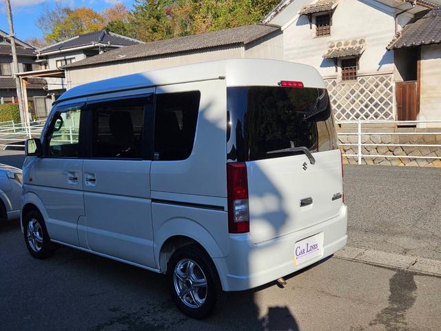 エブリイワゴン JPターボ 4WD ターボ付 中古車1年保証付 タイヤ4本新品交換 インパネオートマ 社外アルミホイル タイミングチェーン シートヒーター フル装備 キーレス ETC ナビ CD ルームクリーニング済(8枚目)