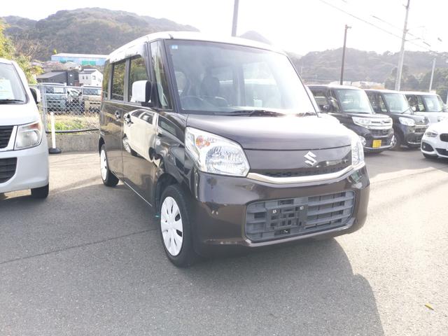 スペーシア Ｘ　両側電動スライドドア　ナビ　レーンアシスト　衝突被害軽減システム　オートライト　スマートキー　アイドリングストップ　電動格納ミラー　シートヒーター　ベンチシート　ＣＶＴ　盗難防止システム　ＡＢＳ（15枚目）