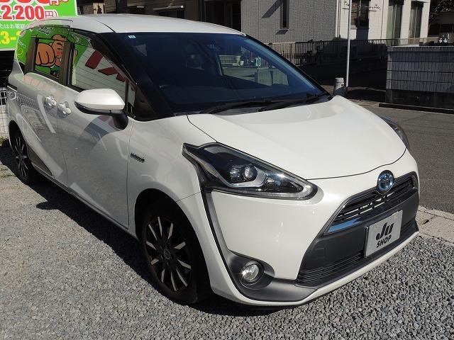 シエンタ ハイブリッドＧ　ナビ　地デジ　フルセグ　バックカメラ　両側電動スライドドア　ビルトインＥＴＣ　社外アルミホイール（4枚目）