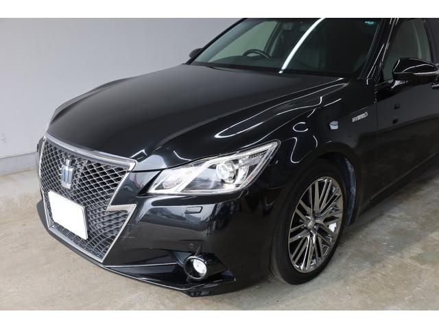 クラウンハイブリッド アスリートＧ　電動サンルーフ　本革シート　メモリー付きパワーシート　シートヒーター＆クーラー　スパッタリング純正ＯＰ１８インチＡＷ　純正８型ＨＤＤナビ　Ｂカメラ　禁煙車　後席サンシェード　２０２５年製ヨコハマタイヤ（13枚目）