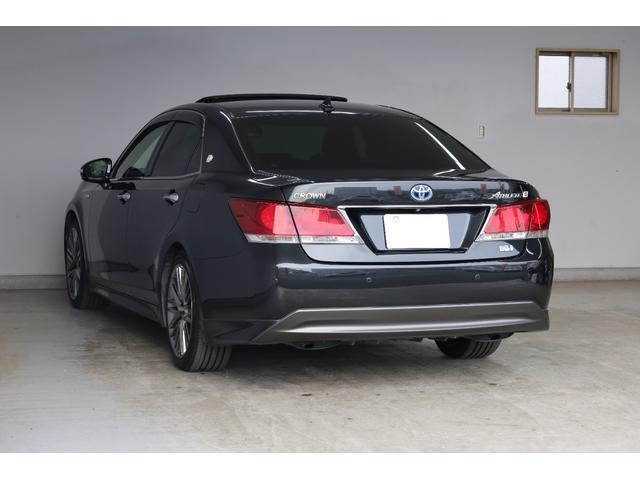 クラウンハイブリッド アスリートＧ　電動サンルーフ　本革シート　メモリー付きパワーシート　シートヒーター＆クーラー　スパッタリング純正ＯＰ１８インチＡＷ　純正８型ＨＤＤナビ　Ｂカメラ　禁煙車　後席サンシェード　２０２５年製ヨコハマタイヤ（24枚目）
