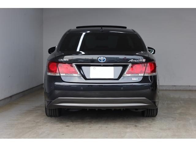 クラウンハイブリッド アスリートＧ　電動サンルーフ　本革シート　メモリー付きパワーシート　シートヒーター＆クーラー　スパッタリング純正ＯＰ１８インチＡＷ　純正８型ＨＤＤナビ　Ｂカメラ　禁煙車　後席サンシェード　２０２５年製ヨコハマタイヤ（25枚目）