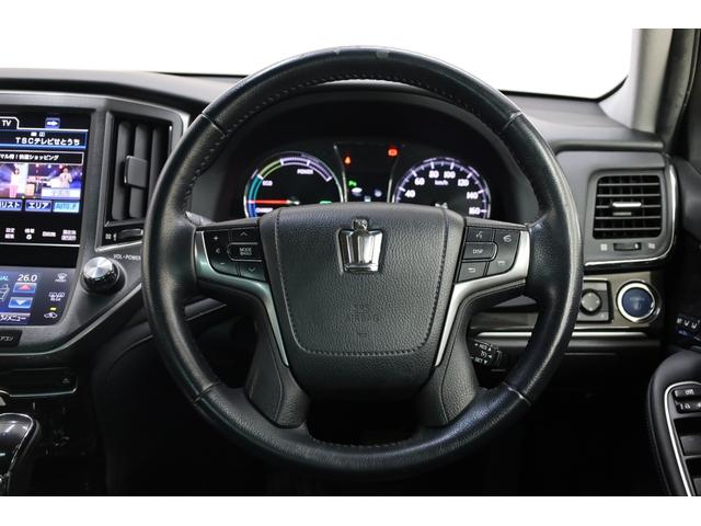 クラウンハイブリッド アスリートＧ　電動サンルーフ　本革シート　メモリー付きパワーシート　シートヒーター＆クーラー　スパッタリング純正ＯＰ１８インチＡＷ　純正８型ＨＤＤナビ　Ｂカメラ　禁煙車　後席サンシェード　２０２５年製ヨコハマタイヤ（56枚目）