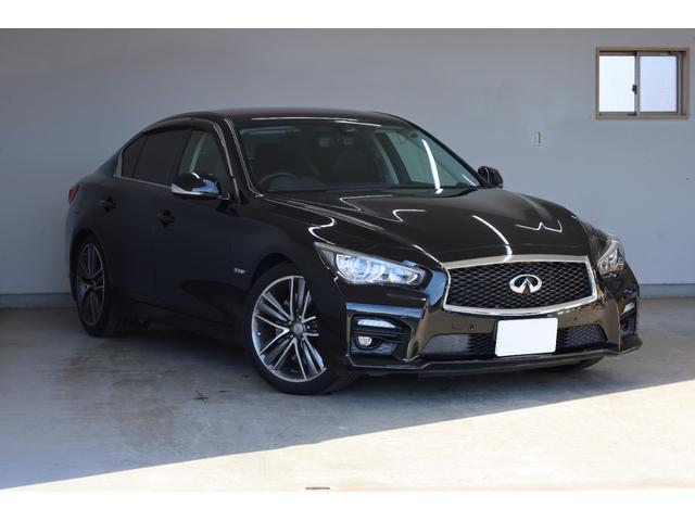 スカイライン 350GT ハイブリッド タイプSP 本革シート 純正SDナビ【8インチワイド&7インチワイド】 全方位カメラ 禁煙車 純正19インチAW エマージェンシーブレーキ フロント&バックソナー メモリー付きパワーシート シートヒーター ETC(2枚目)