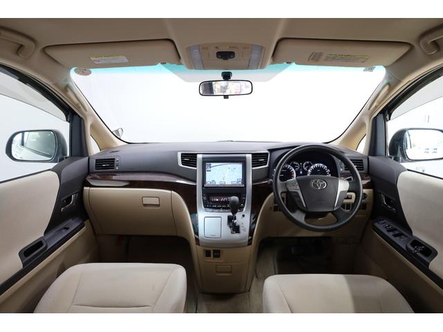 ヴェルファイア ２．４Ｘ　両側電動スライドドア　禁煙車　純正８型ＨＤＤナビ　ＢＴ接続　バックカメラ　クリアランスソナー　左右独立ＡＡＣ　リヤＡＡＣ　ＨＩＤヘッドライト　オートライト　純正１６インチＡＷ　ＥＴＣ　純正フロアマット（4枚目）