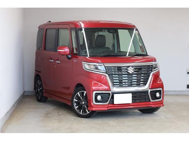 スペーシアカスタム ハイブリッドＸＳターボ　ユーザー下取車　両側電動スライドドア　デュアルセンサーブレーキサポート　純正９型ＳＤナビ　全方位カメラ　アルパイン１０．１型後席モニター　ＨＵＤ　禁煙　バックソナー　純正１５インチＡＷ　シートヒーター（2枚目）