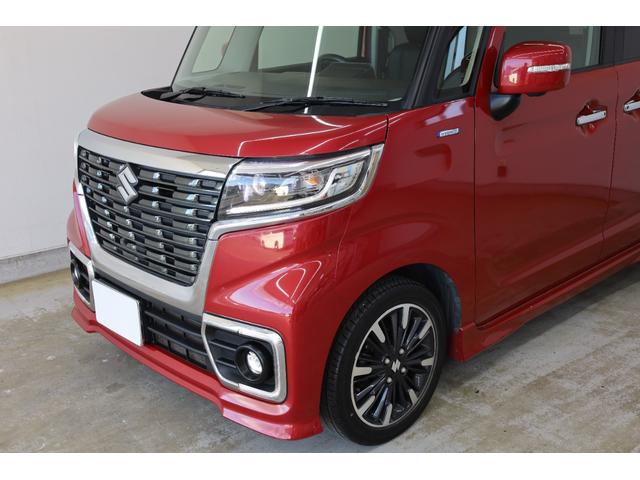 スペーシアカスタム ハイブリッドＸＳターボ　ユーザー下取車　両側電動スライドドア　デュアルセンサーブレーキサポート　純正９型ＳＤナビ　全方位カメラ　アルパイン１０．１型後席モニター　ＨＵＤ　禁煙　バックソナー　純正１５インチＡＷ　シートヒーター（13枚目）