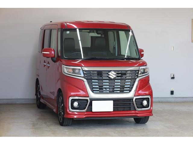 スペーシアカスタム ハイブリッドＸＳターボ　ユーザー下取車　両側電動スライドドア　デュアルセンサーブレーキサポート　純正９型ＳＤナビ　全方位カメラ　アルパイン１０．１型後席モニター　ＨＵＤ　禁煙　バックソナー　純正１５インチＡＷ　シートヒーター（21枚目）